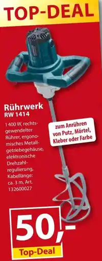 Sonderpreis Baumarkt Rührwerk RW 1414 Angebot