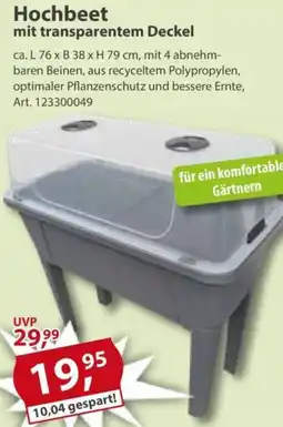 Sonderpreis Baumarkt Hochbeet mit transparentem Deckel Angebot
