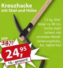 Sonderpreis Baumarkt Kreuzhacke mit Stiel und Hülse Angebot