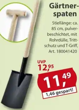 Sonderpreis Baumarkt Gärtnerspaten Angebot