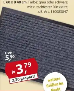 Sonderpreis Baumarkt Schmutzfangmatte Angebot