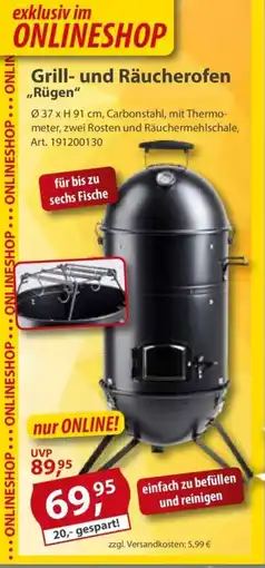 Sonderpreis Baumarkt Grill- und Räucherofen ,,Rügen" Angebot