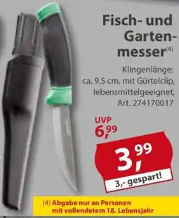 Sonderpreis Baumarkt Fisch- und Gartenmesser Angebot