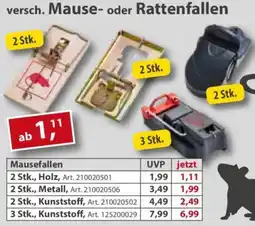 Sonderpreis Baumarkt versch. Mause- oder Rattenfallen Angebot