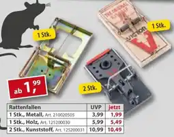 Sonderpreis Baumarkt versch. Mause- oder Rattenfallen Angebot