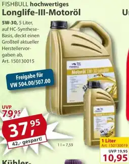 Sonderpreis Baumarkt FISHBULL hochwertiges Longlife-III-Motoröl Angebot
