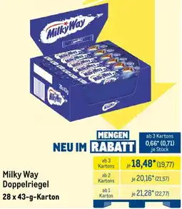 METRO Milky Way Doppelriegel Angebot