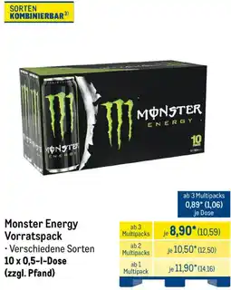 METRO Monster Energy Vorratspack Angebot