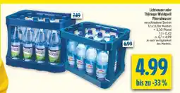 diska Lichtenauer oder Thüringer Waldquell Mineralwasser Angebot