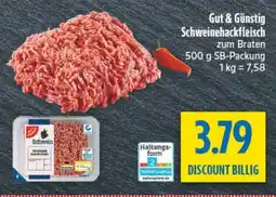 diska Gut & Günstig Schweinehackfleisch Angebot