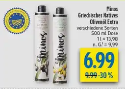 diska Minos Griechisches Natives Olivenöl Extra Angebot