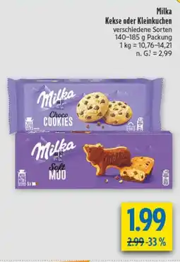 diska Milka Kekse oder Kleinkuchen Angebot