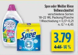 diska Spee oder Weißer Riese Vollwaschmittel Angebot