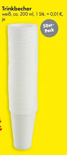 TEDi Trinkbecher 50er- Pack Angebot