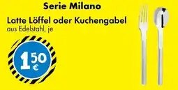 TEDi Serie Milano Latte Löffel oder Kuchengabel Angebot