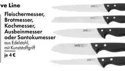 TEDi Exclusive Line Fleischermesser, Brotmesser, Kochmesser, Ausbeinmesser oder Santokumesser Angebot