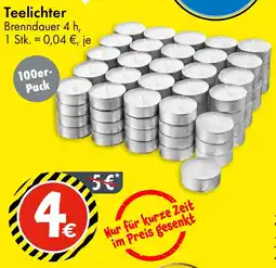 TEDi Teelichter 100er- Pack Angebot