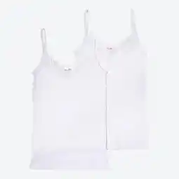 NKD Damen-Unterhemd mit Batist-Design, 2er-Pack Angebot