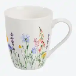 NKD Tasse mit Blumendesign, ca. 340 ml Angebot