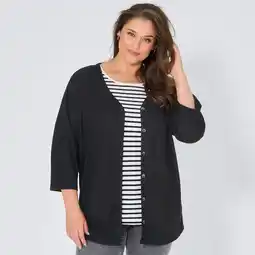 NKD Damen-Cardigan mit V-Ausschnitt, große Größen Angebot