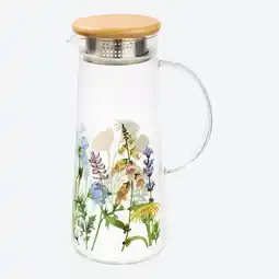 NKD Glaskaraffe mit Bambusdeckel, Ø ca. 11 cm Angebot