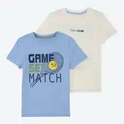 NKD Kinder-Jungen-T-Shirt mit hohem Baumwollanteil, 2er-Pack Angebot