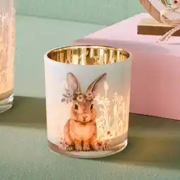 NKD Kerzenglas mit Hasenmotiv Angebot