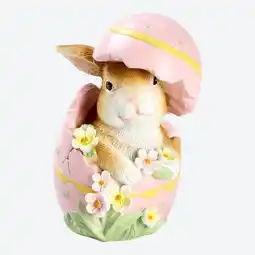 NKD Deko-Hase im Ei, ca. 7x7,5x12 cm Angebot