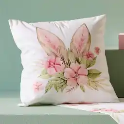 NKD Kissenhülle mit Hasenohren-Motiv, ca. 40x40 cm Angebot