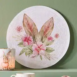 NKD Platzset mit Hasenohren-Motiv, Ø ca. 38 cm Angebot