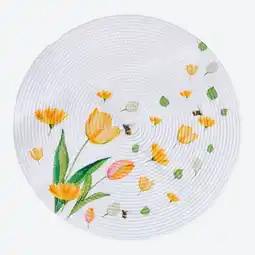 NKD Platzset mit Blumen-Motiv, Ø ca. 38 cm Angebot