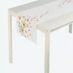 NKD Tischläufer mit Blumen-Muster, ca. 40x140 cm Angebot