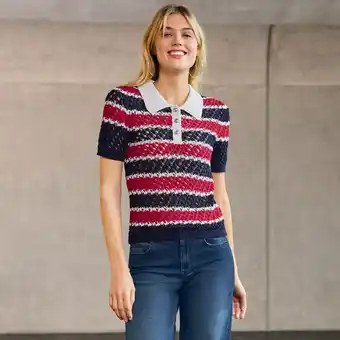 NKD Damen-Poloshirt mit Ringelmusterung Angebot
