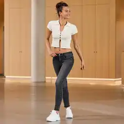 NKD Damen-Skinny-Jeans mit offenen Kanten, NKD-MIAMI Angebot