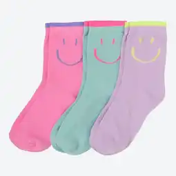 NKD Kinder-Mädchen-Socken mit Smiley-Motiv, 3er-Pack Angebot