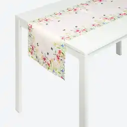 NKD Tischläufer mit Blumenmuster, ca. 40 x 140 cm Angebot