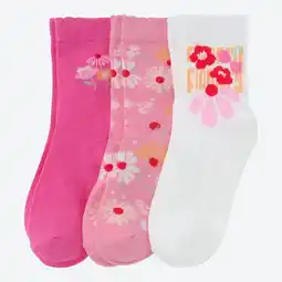 NKD Kinder-Mädchen-Socken mit Mäusezähnchen-Bund, 3er-Pack Angebot