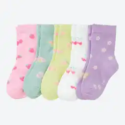 NKD Baby-Mädchen-Socken mit Mäusezähnchen-Bund, 5er-Pack Angebot