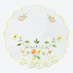 NKD Deckchen mit floraler Stickerei, Ø ca. 29 cm Angebot