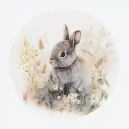 NKD Platzset mit Hasen-Motiv, Ø ca. 38 cm Angebot