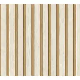 toom Baumarkt A.S. Création Vliestapete '50 Jahre A.S.' Holzpaneel beige 0,53 x 10,05 m Angebot