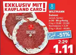 Kaufland WILTMANN Salami Angebot