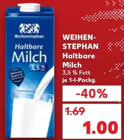 Kaufland WEIHEN- STEPHAN Haltbare Milch Angebot