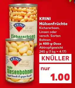 Kaufland KRINI Hülsenfrüchte Angebot