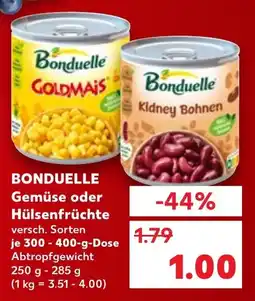 Kaufland BONDUELLE Gemüse oder Hülsenfrüchte Angebot