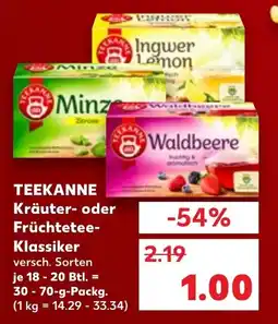 Kaufland TEEKANNE Kräuter- oder Früchtetee- Klassiker Angebot