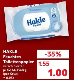 Kaufland HAKLE Feuchtes Toilettenpapier Angebot