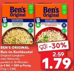Kaufland BEN'S ORIGINAL Reis im Kochbeutel Angebot