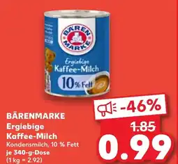 Kaufland BÄRENMARKE Ergiebige Kaffee-Milch Angebot