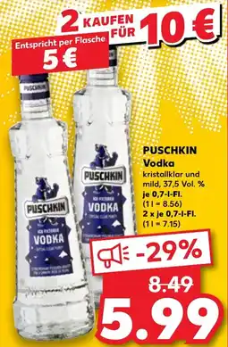 Kaufland PUSCHKIN Vodka Angebot